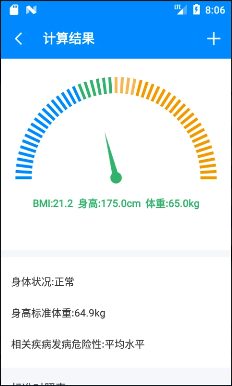 BMI体重指数计算器