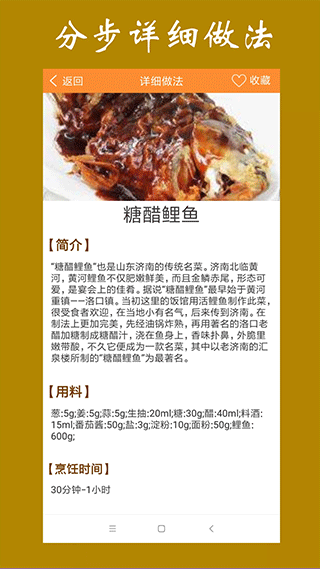 美食家常菜谱截图