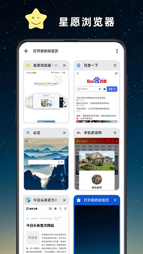 星愿浏览器开放版截图