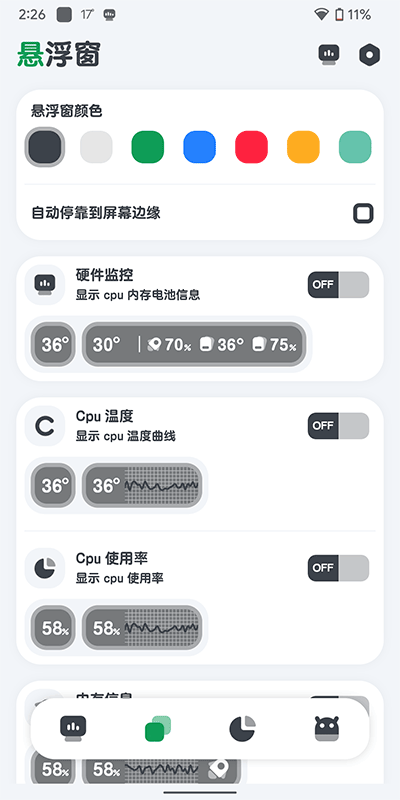 CPU监测截图