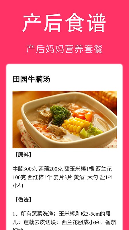 孕妇食谱大全截图